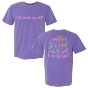Neurodivergent violet t-shirt