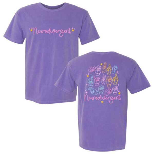 Neurodivergent violet t-shirt