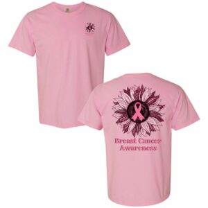 Breast Cancer Awareness Sunflower Tee
