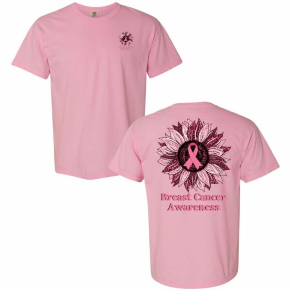 Breast Cancer Awareness Sunflower Tee