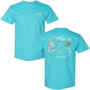 Mobile Bay Map t-shirt