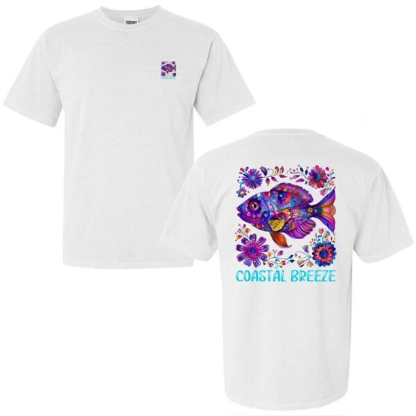 Hippie Fish t-shirt in white
