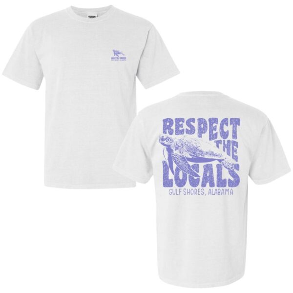 Respect the Locals t-shirt in white