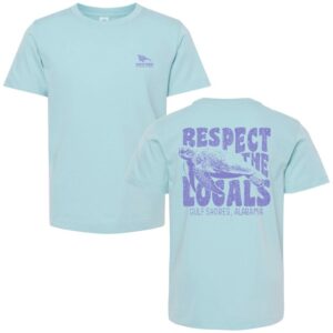 Respect the Locals t-shirt in chambray