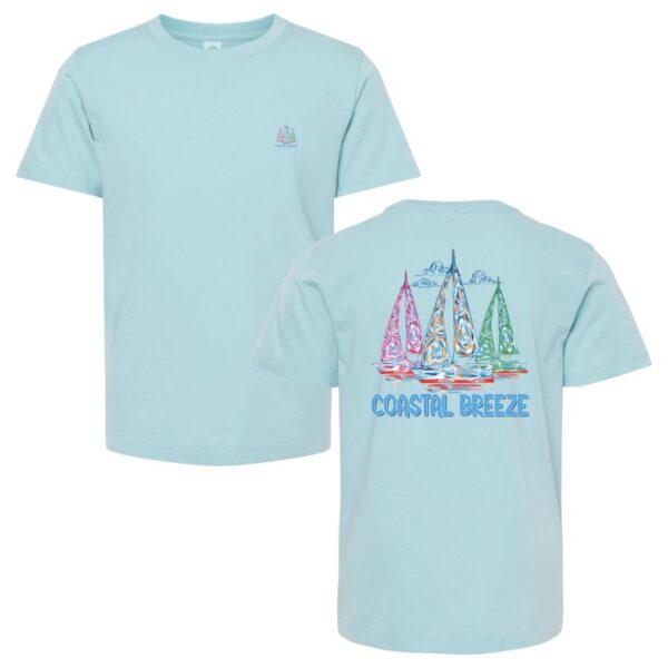 Sailing into Summer t-shirt in hydrangea blue