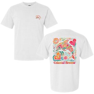 Dolphin Floral T-shirt in white