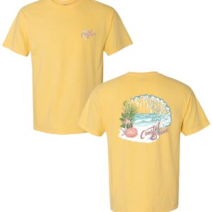 Seashell Beach T-shirt Butter Yellow