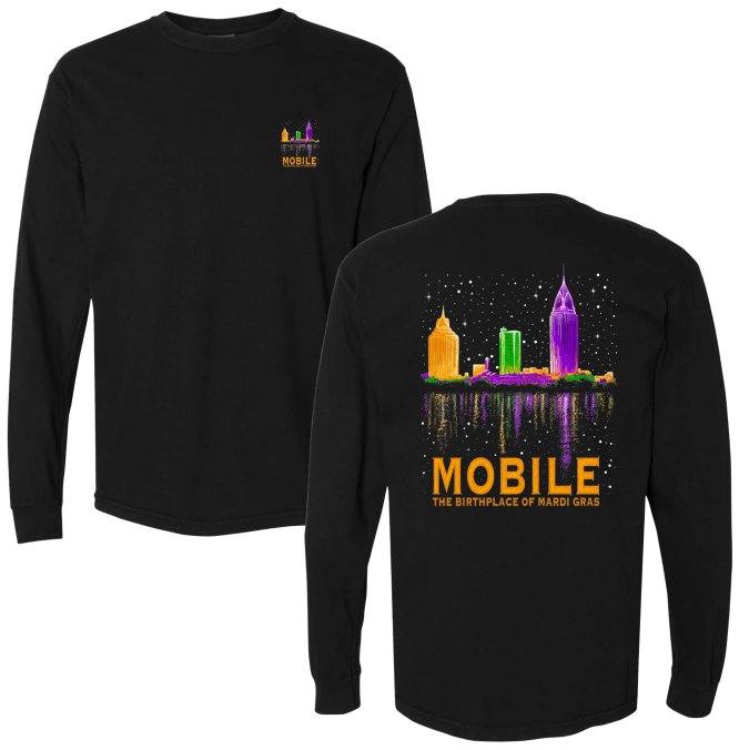 Mobile: The Birthplace of Mardi Gras Tee - Image 2