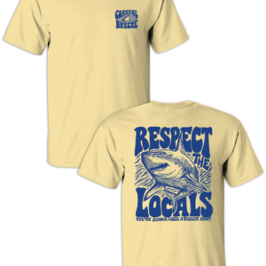 Respect the Locals - Shark butter tee shirt